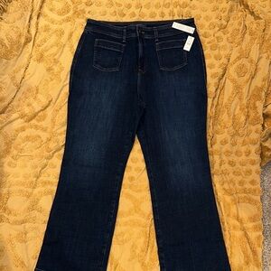 Talbots Dark Indigo Flare Jeans/Simply Flattering Collection